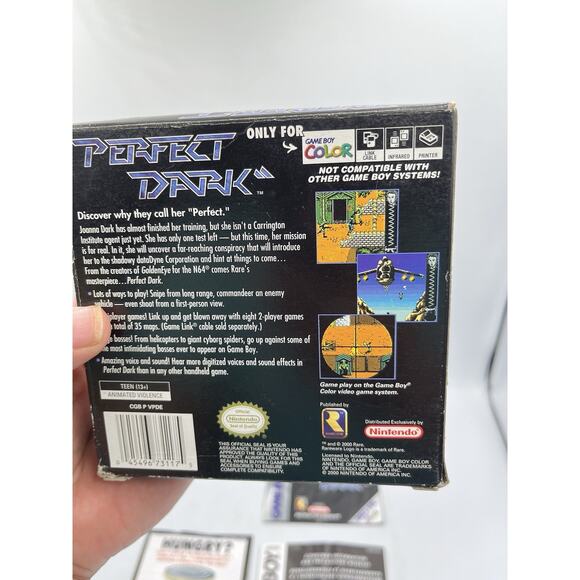 Perfect Dark (Nintendo Game Boy Color, 2000) Complete - Tested - Authentic VGC - Picture 10 of 14